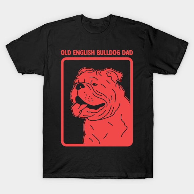 English Bulldog Dad | Dog Owner T-Shirt by Streetwear KKS